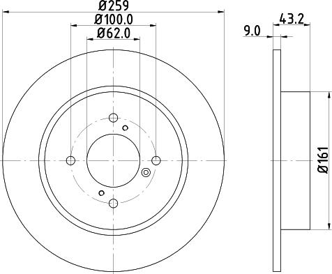 Mintex MDC2267 - Disque de frein cwaw.fr