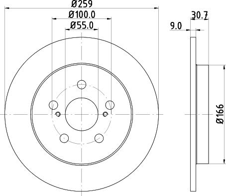 Mintex MDC2203 - Disque de frein cwaw.fr