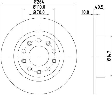 Mintex MDC2279 - Disque de frein cwaw.fr