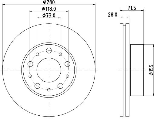 Mintex MDC2755 - Disque de frein cwaw.fr