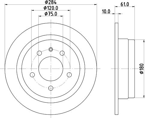 Mintex MDC271 - Disque de frein cwaw.fr