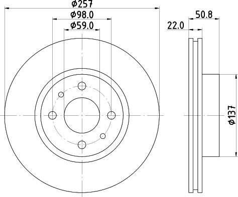 Mintex MDC749 - Disque de frein cwaw.fr