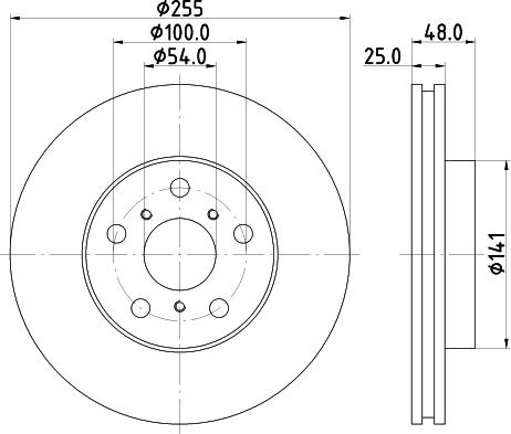 Mintex MDC746 - Disque de frein cwaw.fr