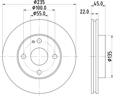 Mintex MDC743 - Disque de frein cwaw.fr