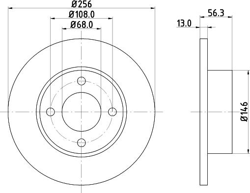 Mintex MDC756 - Disque de frein cwaw.fr