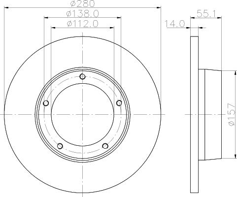 Mintex MDC752 - Disque de frein cwaw.fr