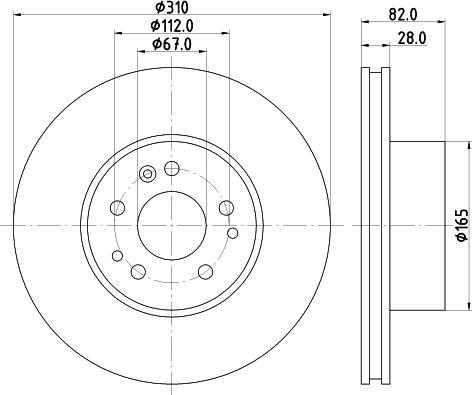 Mintex MDC764 - Disque de frein cwaw.fr