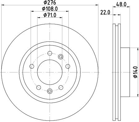 Mintex MDC700 - Disque de frein cwaw.fr