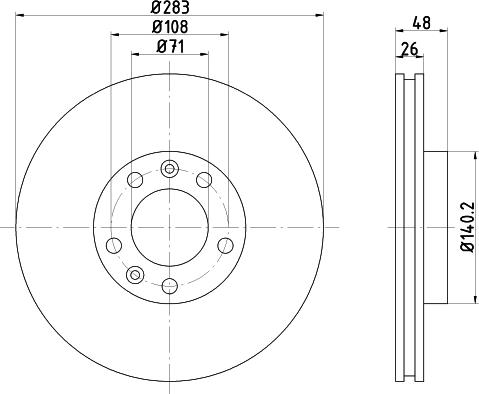 Mintex MDC702 - Disque de frein cwaw.fr