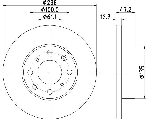 Mintex MDC707 - Disque de frein cwaw.fr