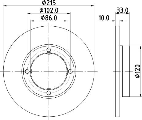 Mintex MDC713 - Disque de frein cwaw.fr