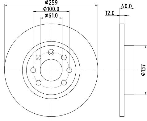 Mintex MDC732 - Disque de frein cwaw.fr