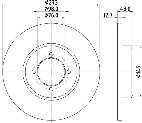 Mintex MDC73 - Disque de frein cwaw.fr