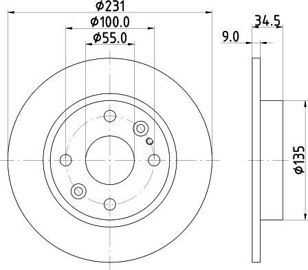 Mintex MDC772 - Disque de frein cwaw.fr