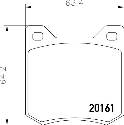 Mintex MGB550 - Kit de plaquettes de frein, frein à disque cwaw.fr