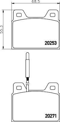 Mintex MGB560 - Kit de plaquettes de frein, frein à disque cwaw.fr