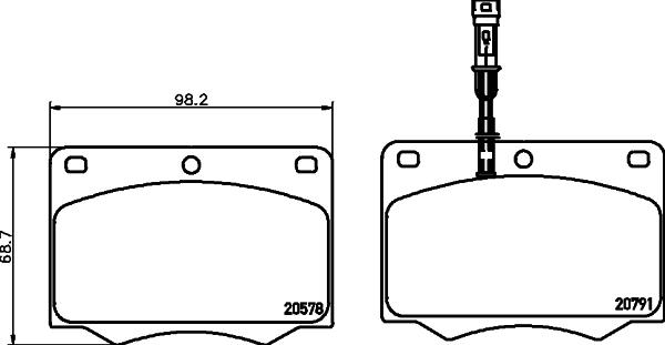 Mintex MGB692 - Kit de plaquettes de frein, frein à disque cwaw.fr