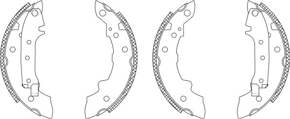 Mintex MSK015 - Jeu de mâchoires de frein cwaw.fr