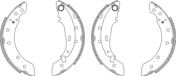 Mintex MSK155 - Jeu de mâchoires de frein cwaw.fr