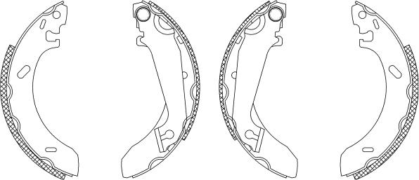 Mintex MSK186 - Jeu de mâchoires de frein cwaw.fr