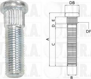 MI.R.A. 291744 - Boulon de roue cwaw.fr