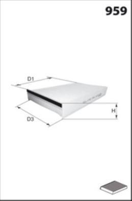 MISFAT HB111CA - Filtre, air de l'habitacle cwaw.fr