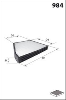 MISFAT HB341 - Filtre, air de l'habitacle cwaw.fr