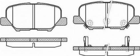 Mitsubishi 4605A998 - Kit de plaquettes de frein, frein à disque cwaw.fr