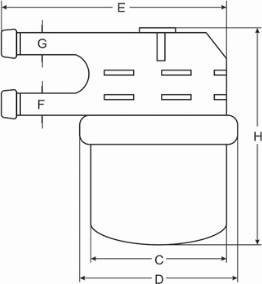 Mitsubishi MB 433774 - Filtre à carburant cwaw.fr