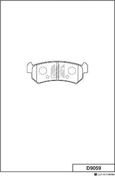 MK Kashiyama D9059 - Kit de plaquettes de frein, frein à disque cwaw.fr