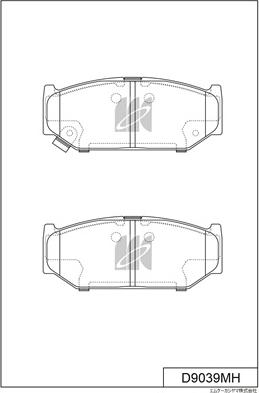 MK Kashiyama D9039MH - Kit de plaquettes de frein, frein à disque cwaw.fr