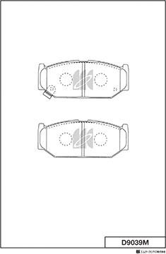 MK Kashiyama D9039M - Kit de plaquettes de frein, frein à disque cwaw.fr