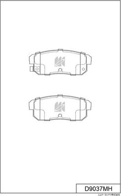 MK Kashiyama D9037MH - Kit de plaquettes de frein, frein à disque cwaw.fr