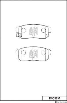 MK Kashiyama D9037M - Kit de plaquettes de frein, frein à disque cwaw.fr