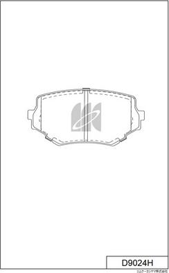 MK Kashiyama D9024H - Kit de plaquettes de frein, frein à disque cwaw.fr