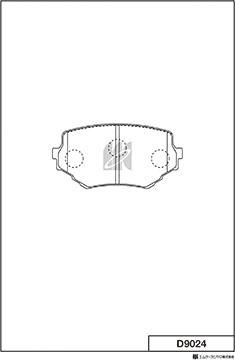 MK Kashiyama D9024 - Kit de plaquettes de frein, frein à disque cwaw.fr