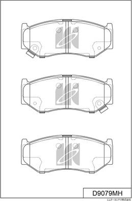 MK Kashiyama D9079MH - Kit de plaquettes de frein, frein à disque cwaw.fr