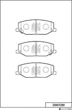 MK Kashiyama D9072M - Kit de plaquettes de frein, frein à disque cwaw.fr