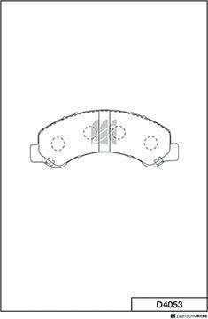 MK Kashiyama D4053 - Kit de plaquettes de frein, frein à disque cwaw.fr