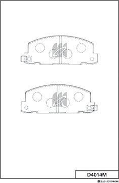 MK Kashiyama D4014M - Kit de plaquettes de frein, frein à disque cwaw.fr