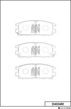 MK Kashiyama D4034M - Kit de plaquettes de frein, frein à disque cwaw.fr