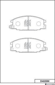 MK Kashiyama D4029M - Kit de plaquettes de frein, frein à disque cwaw.fr