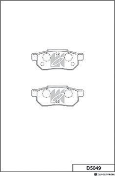 MK Kashiyama D5049 - Kit de plaquettes de frein, frein à disque cwaw.fr