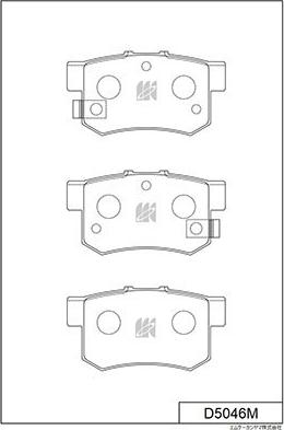 MK Kashiyama D5046M - Kit de plaquettes de frein, frein à disque cwaw.fr