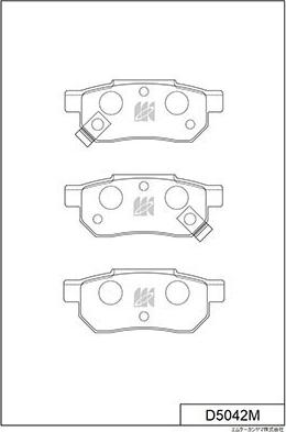 MK Kashiyama D5042M - Kit de plaquettes de frein, frein à disque cwaw.fr