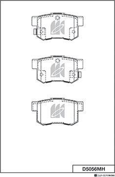 MK Kashiyama D5056MH - Kit de plaquettes de frein, frein à disque cwaw.fr