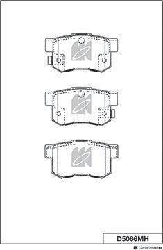 MK Kashiyama D5066MH - Kit de plaquettes de frein, frein à disque cwaw.fr