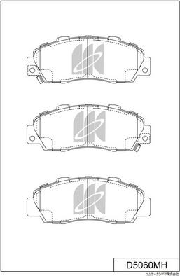MK Kashiyama D5060MH - Kit de plaquettes de frein, frein à disque cwaw.fr