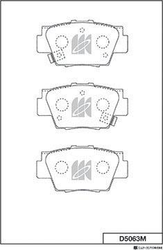 MK Kashiyama D5063M - Kit de plaquettes de frein, frein à disque cwaw.fr