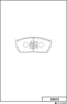 MK Kashiyama D5013 - Kit de plaquettes de frein, frein à disque cwaw.fr